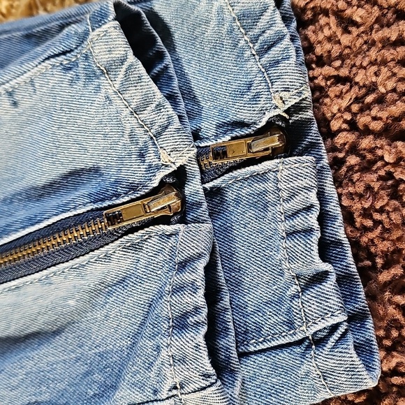 Vintage 80s Zippered Jeans Size 14 - Picture 4 of 11